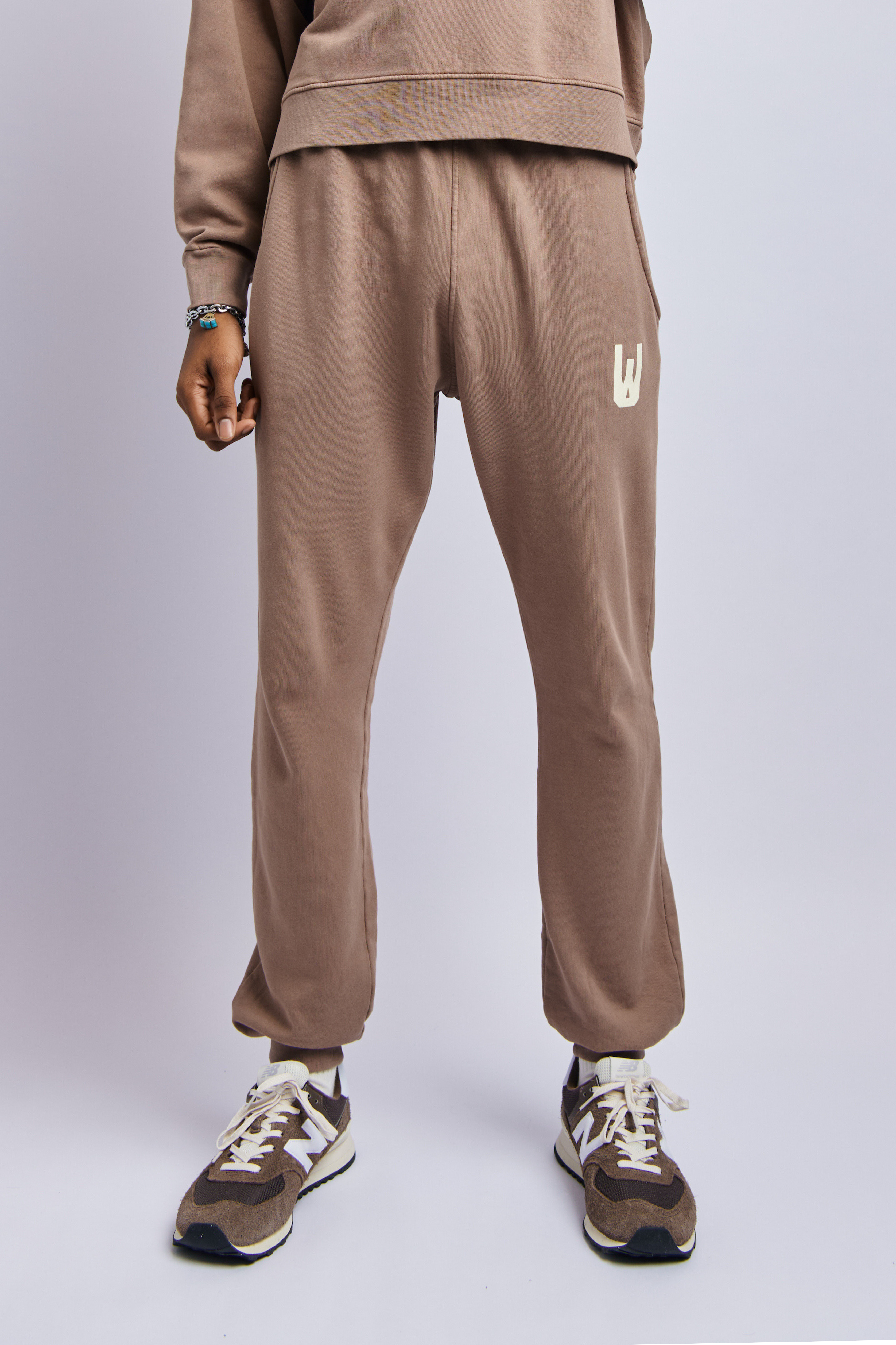 Men's Organic Icon Print Sweatpants, Desert Clay