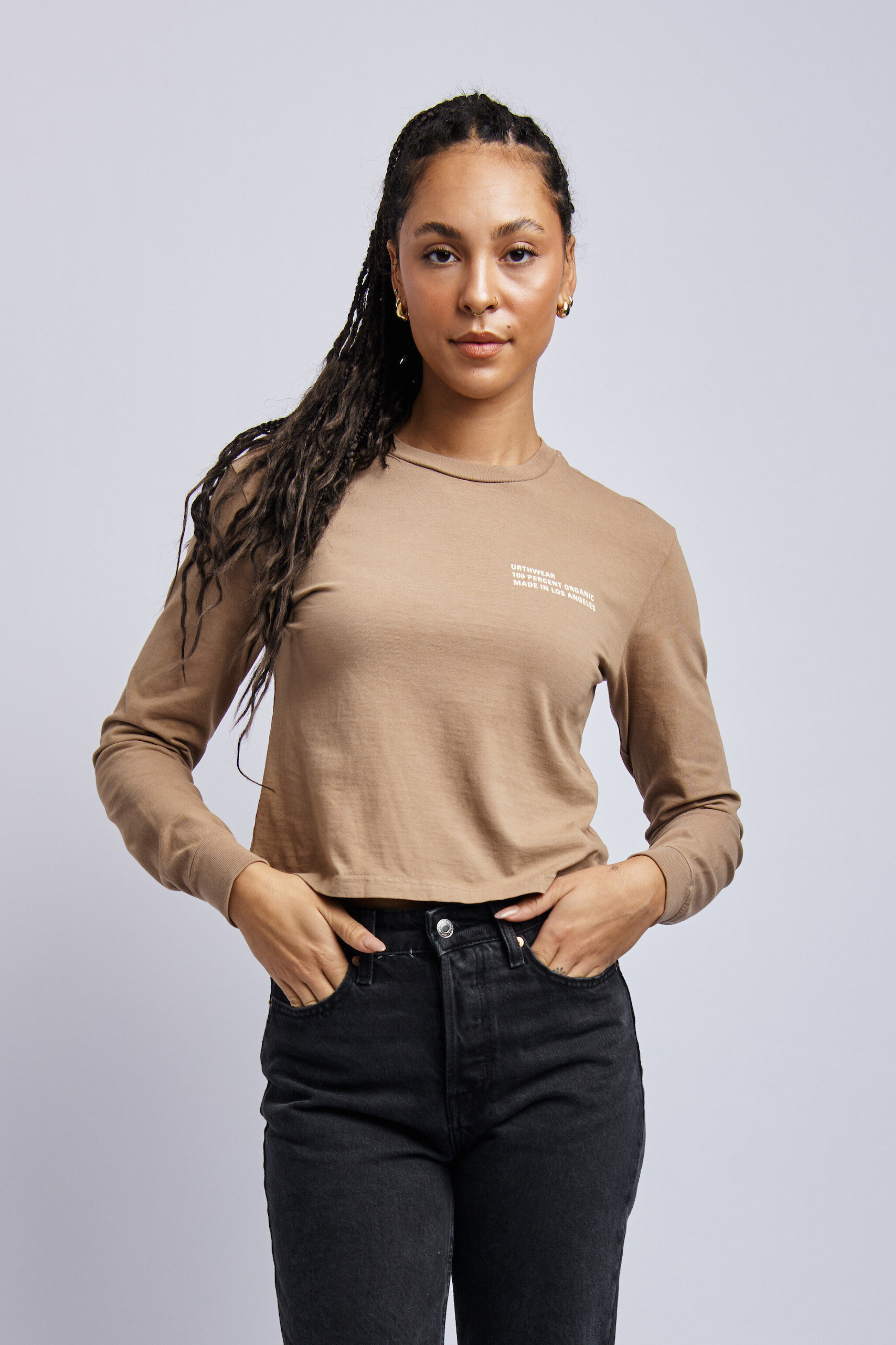 Women's Organic Origins Long Sleeve, Desert Clay