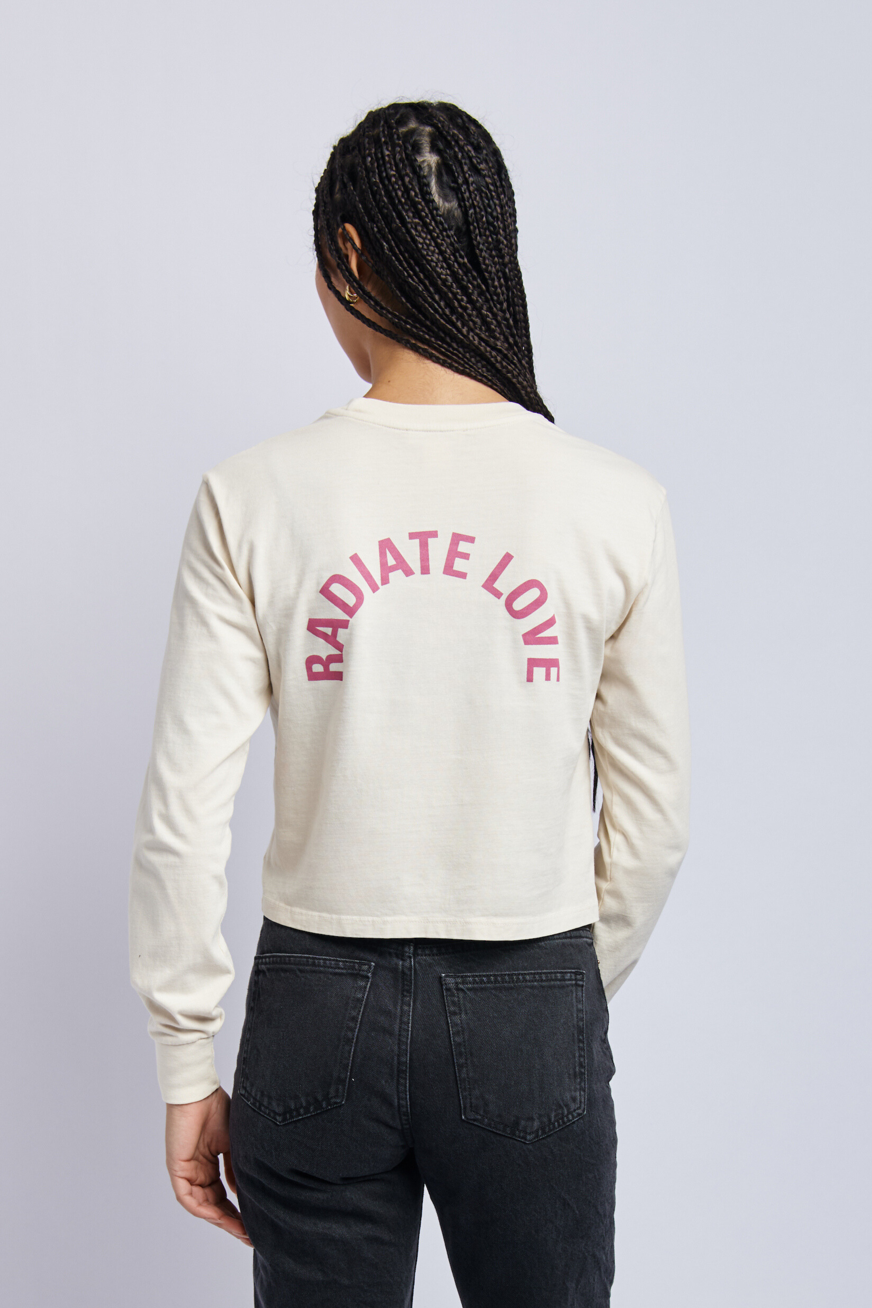 Organic Radiate Love Long Sleeve, Cosmic Sand