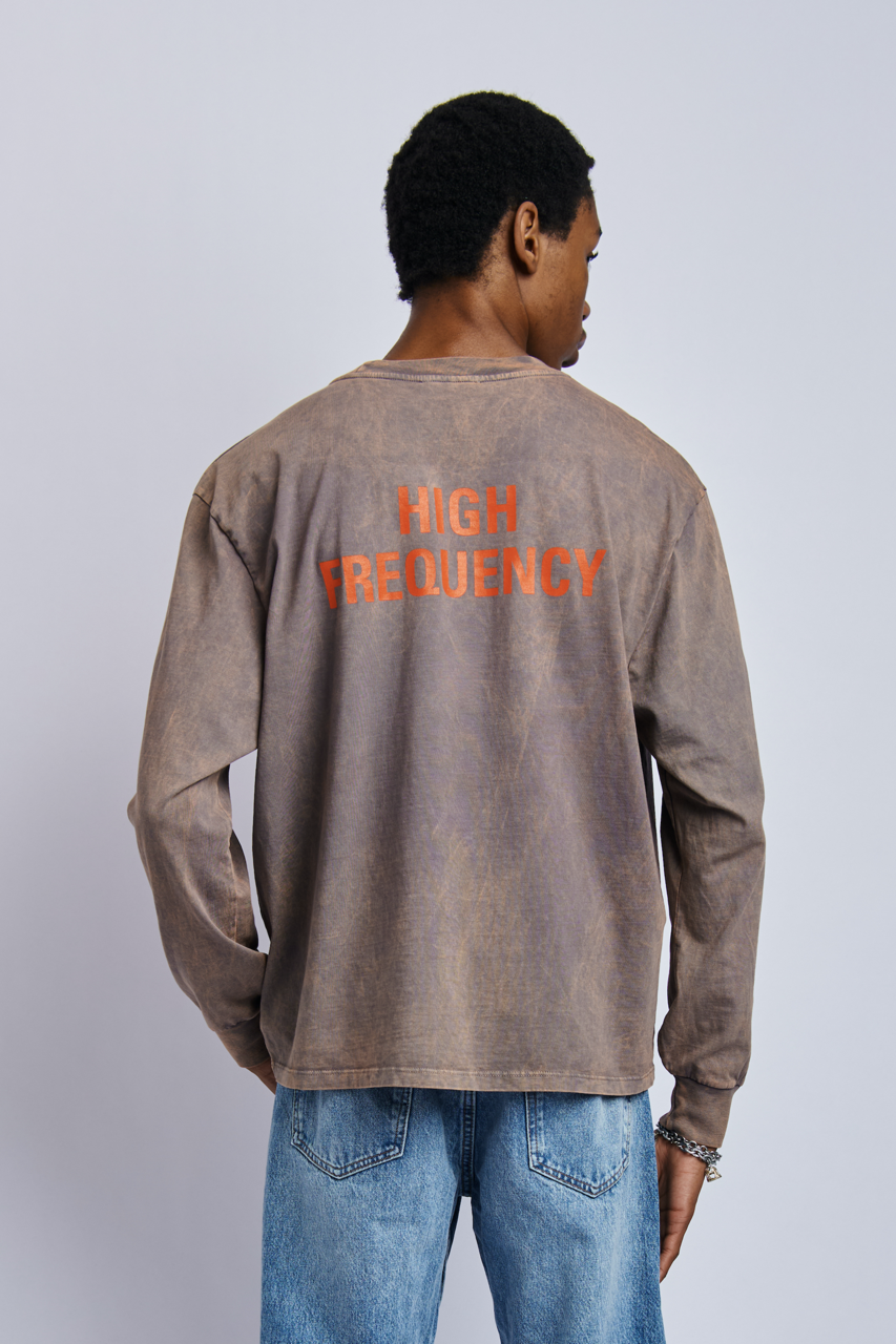 Organic High Frequency Long Sleeve, Camo Grey