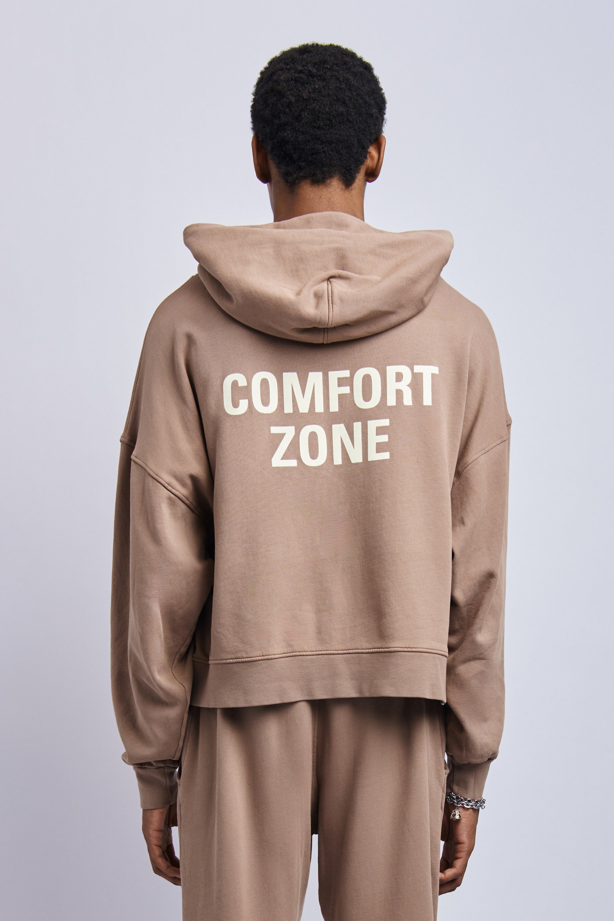 Men's Organic Comfort Zone Print Hoodie, Desert Clay