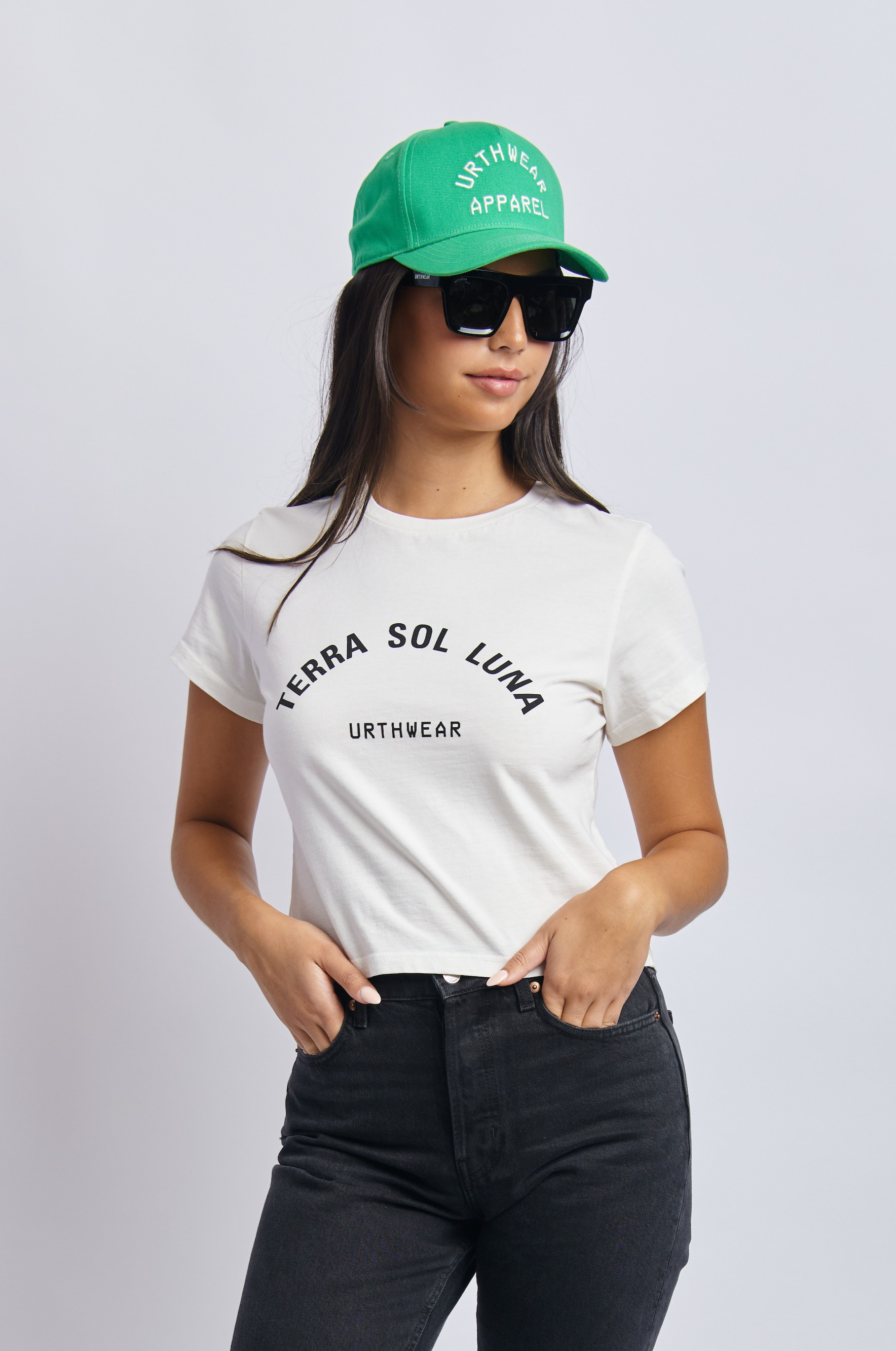 Terra Sol Luna Crew Tee, Lunar White