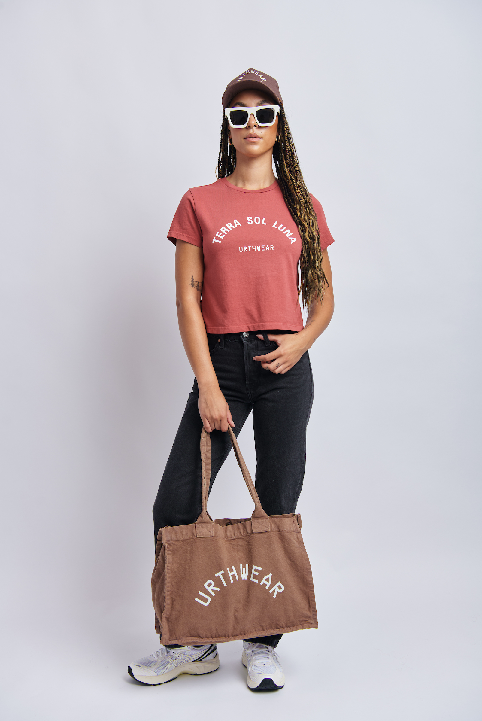 All-Day Tote Bag Arch Logo, Vintage Brown