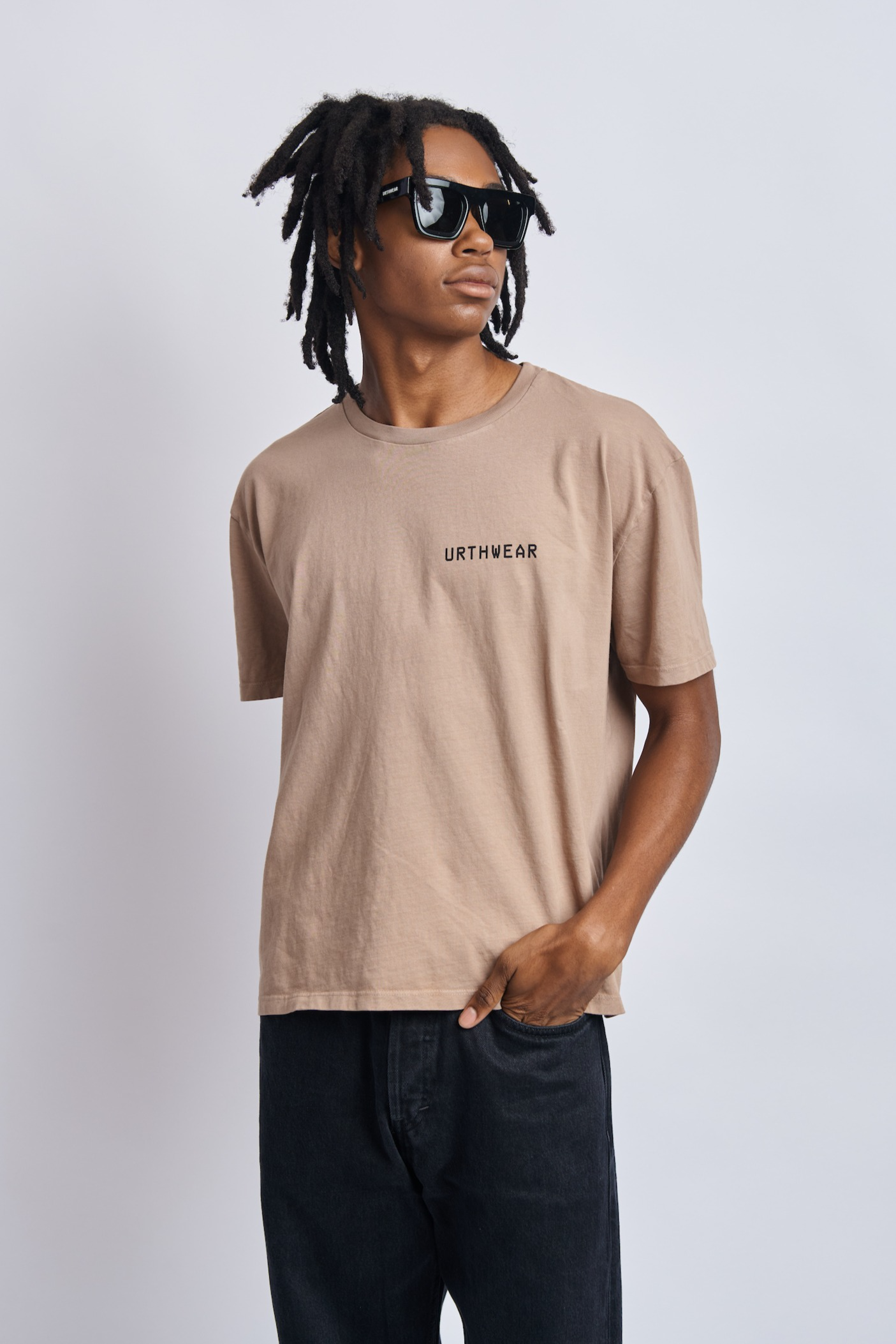 Mortal Planet Relaxed Tee, Desert Clay