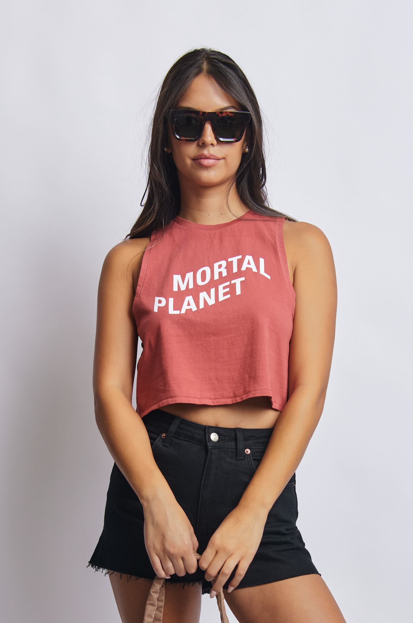 Mortal Planet Tank, Ash Red