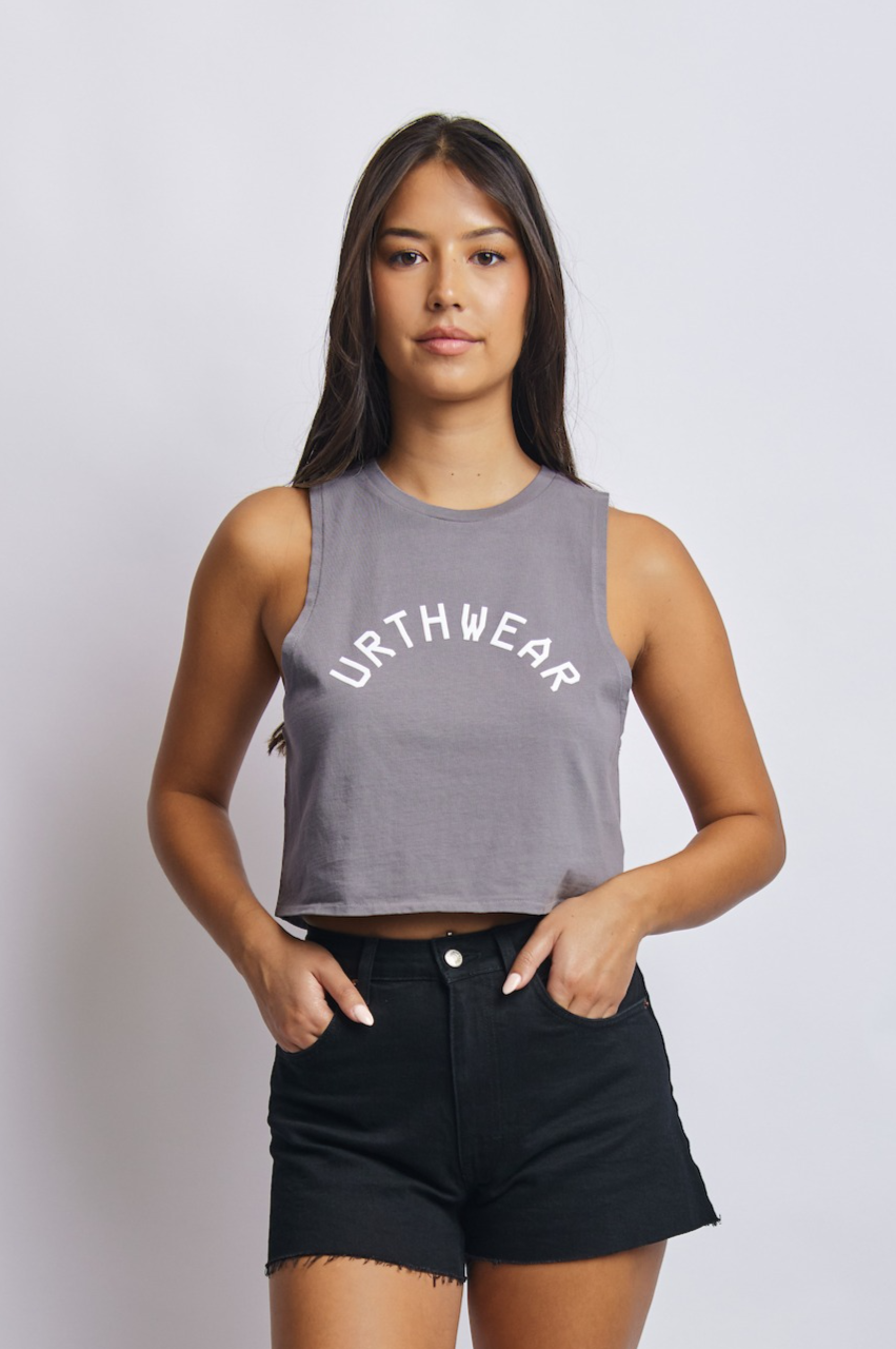 Tank Arch Logo, Gravel Grey