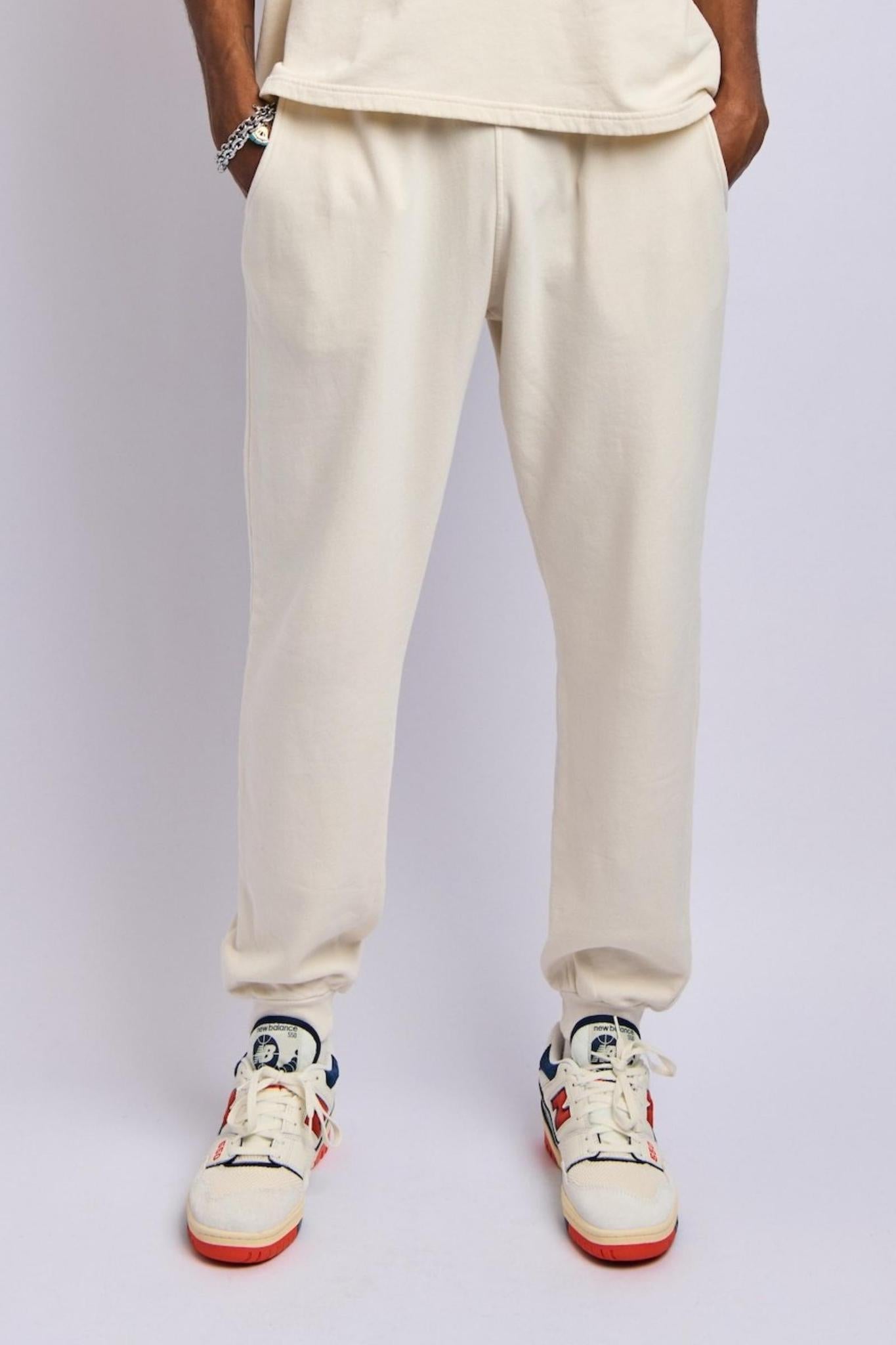 Men's Organic Sweatpants, Alabaster White