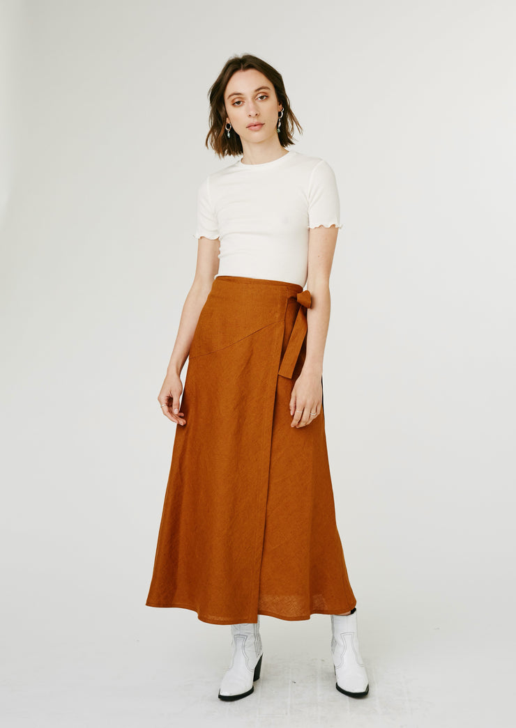 Sienna Wrap Skirt by Jillian Boustred - Sustainable, Cruelty-Free +  Ethically Made – URTHWEAR